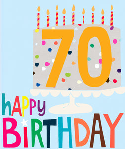 70th Birthday Card