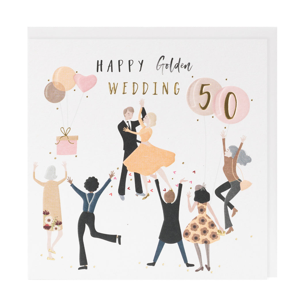 50th Golden Wedding Anniversary Card