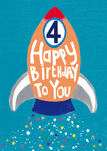 4th Birthday Card