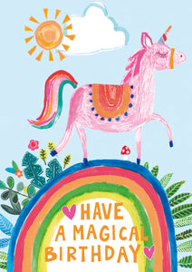 Unicorn Birthday Card