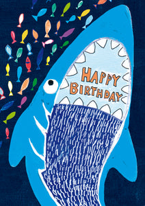 Shark Birthday Card