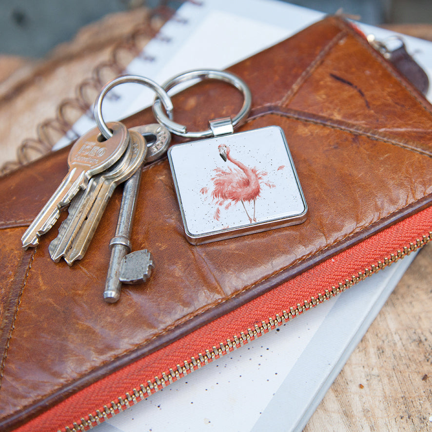 Flamingo Keyring