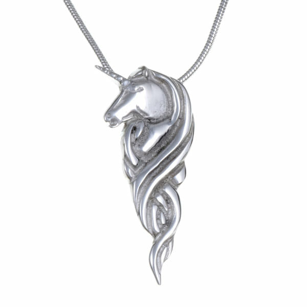 Pewter Unicorn Pendant Necklace