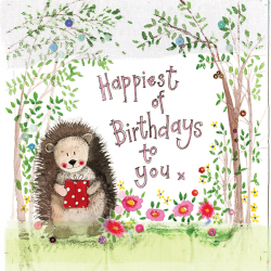 Hedgehog Birthday Card by Alex Clark