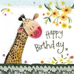 Giraffe Birthday Card