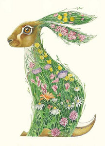 Blank Hare Card by Daniel Mackie