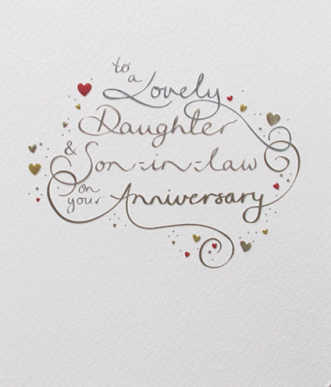 Daughter & Son-in-Law Anniversary Card