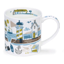 Load image into Gallery viewer, Dunoon Fine Bone China Beachcomber Lighthouse Mug
