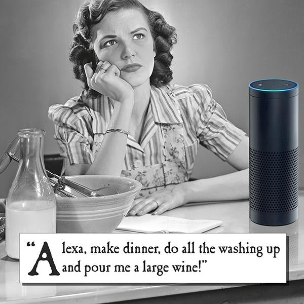 Alexa Make Dinner Blank Card