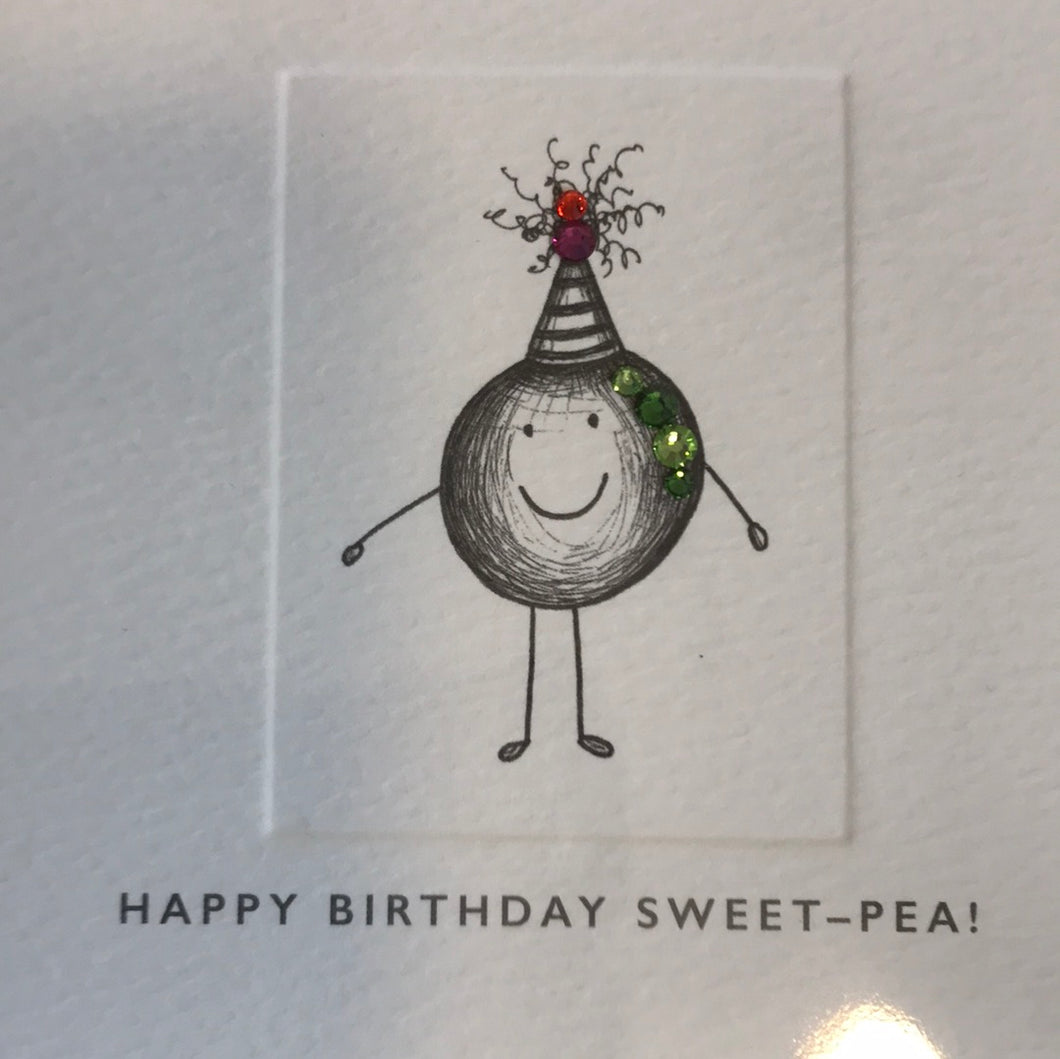 Happy Birthday Sweet -Pea  Card