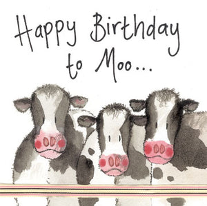 Cow Birthday Card