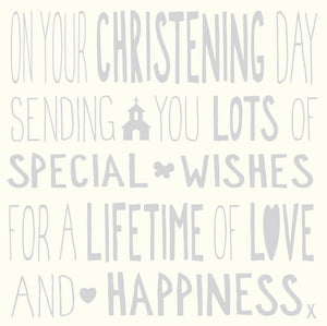 Christening Day Card