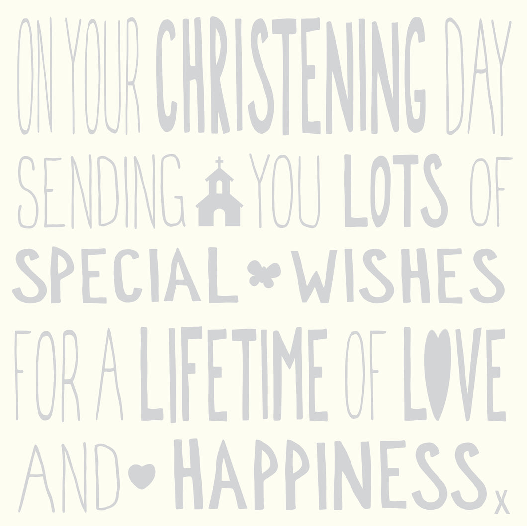 Christening Day Card