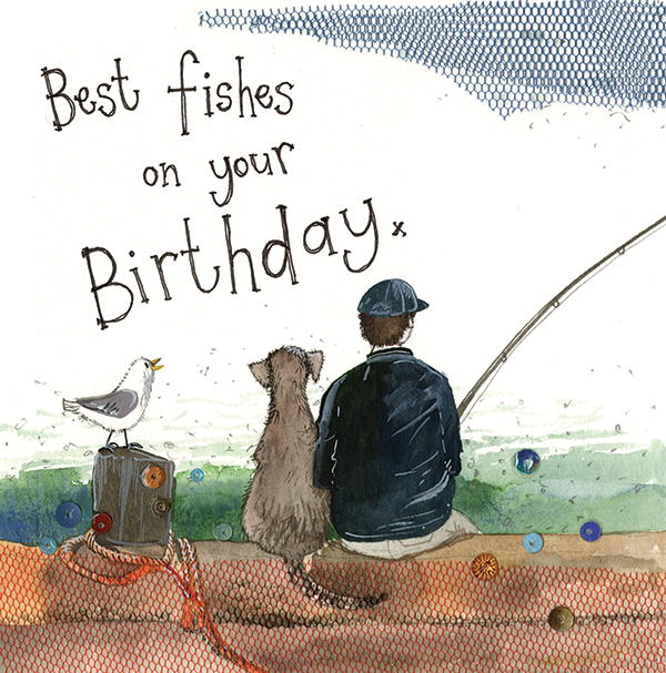 ‘ Best Fishes ‘Fishing Birthday Card