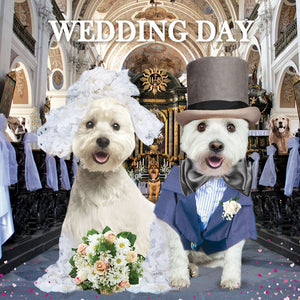 Dog Wedding Card