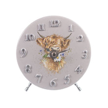 Load image into Gallery viewer, Cow Mantel Clock by Wrendale Designs
