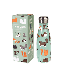 Load image into Gallery viewer, Nine Lives Cat Water Bottle
