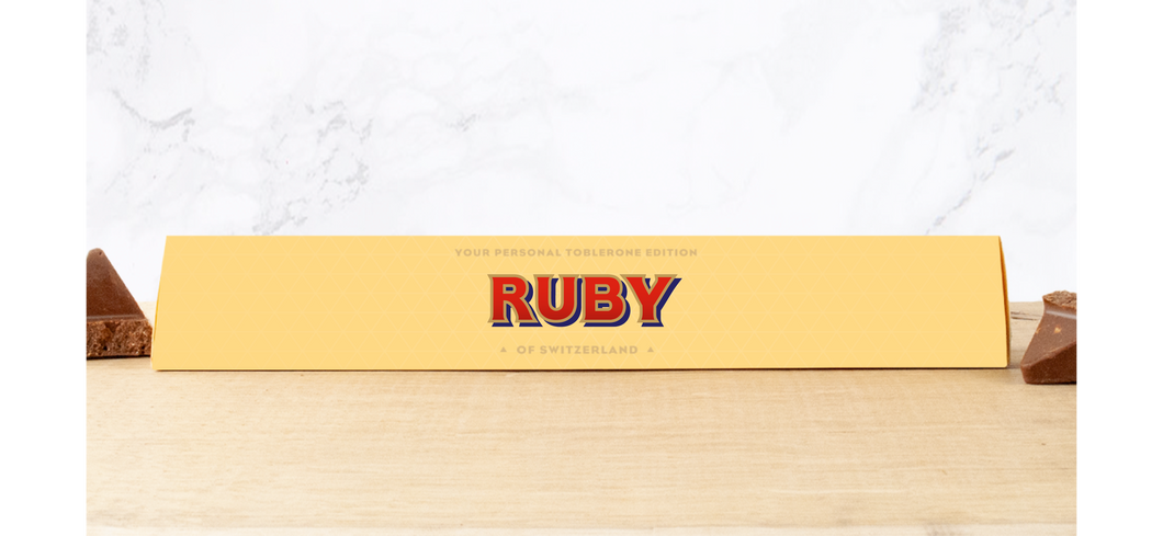 Ruby Personalised Toblerone