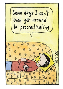 Procrastinating Blank Card