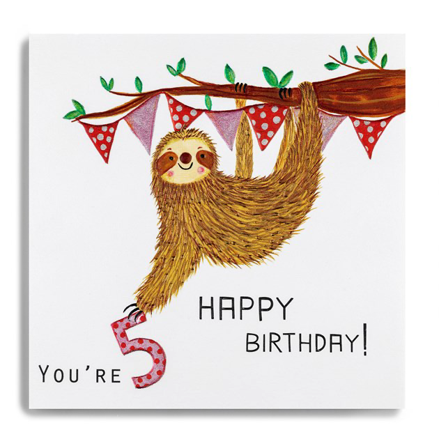 5th Birthday Card