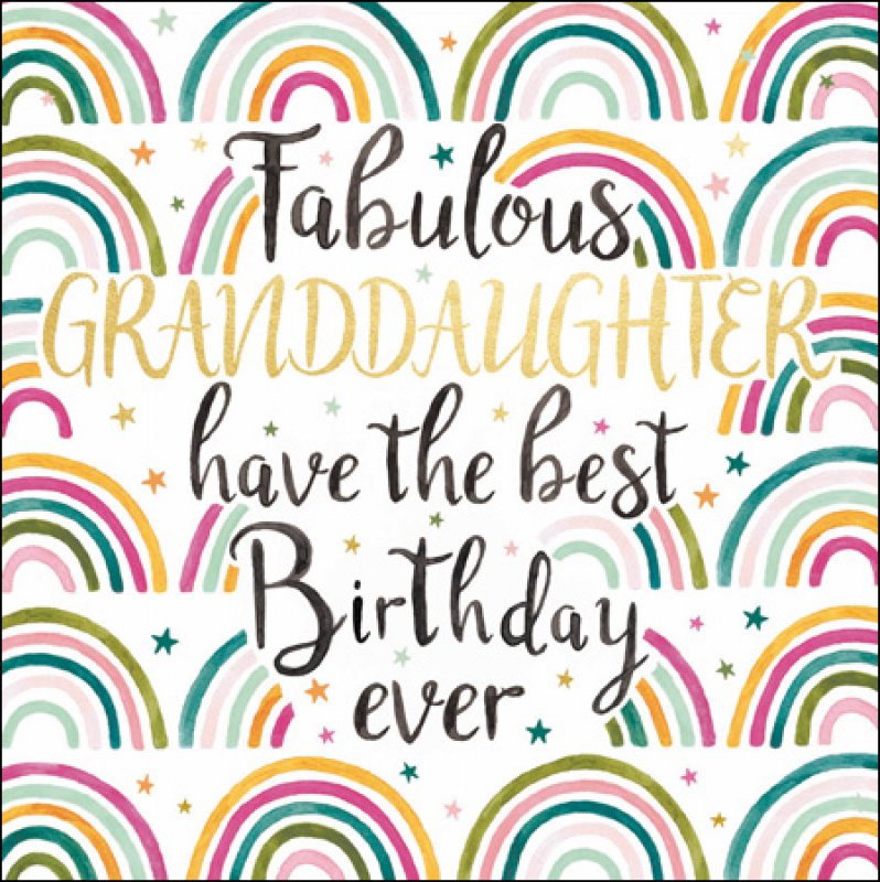 Granddaughter Birthday Card