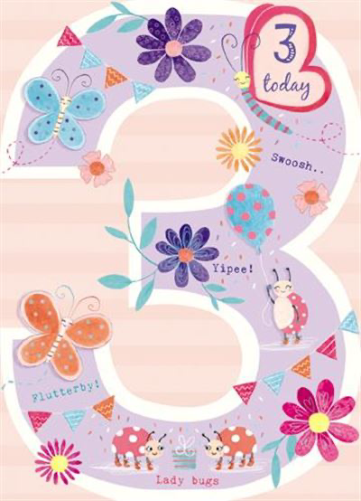 3rd Birthday Card