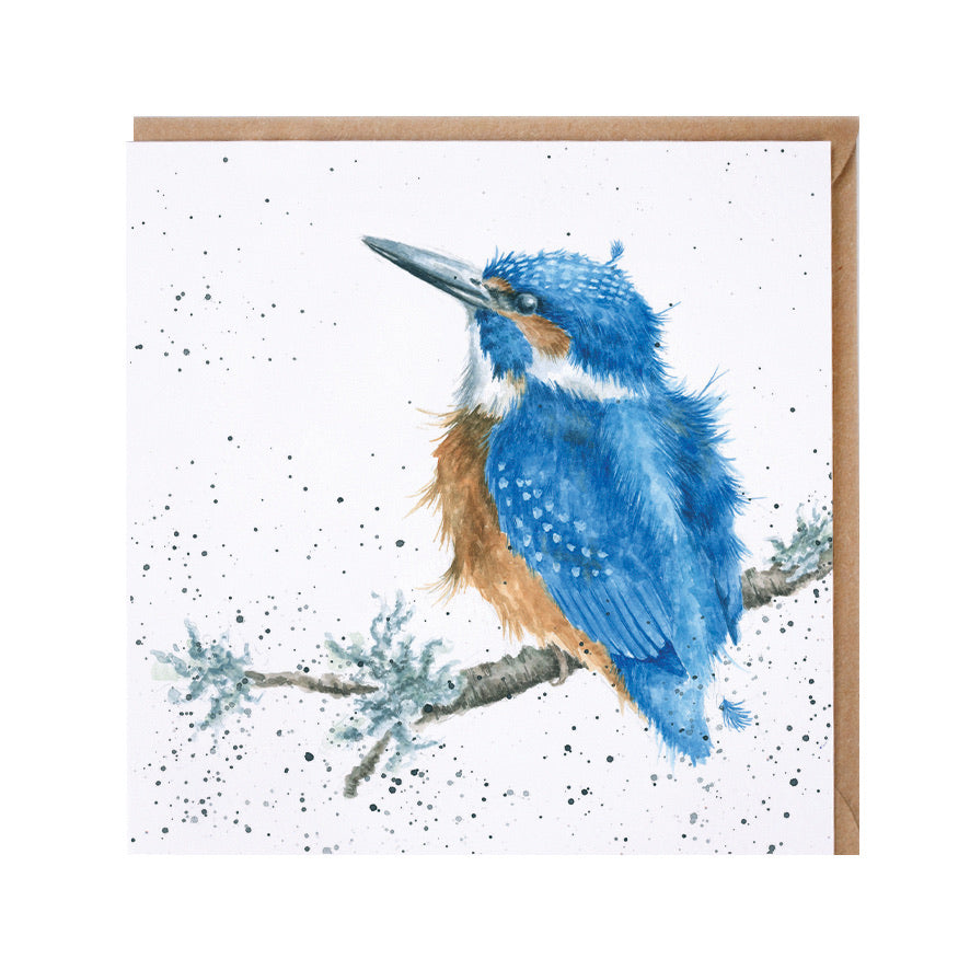 Kingfisher Blank Card by Wrendale Designs