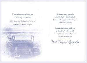 Husband Sympathy Card