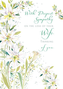 Wife With Sympathy Card