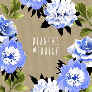 60th Diamond Wedding Anniversary Card