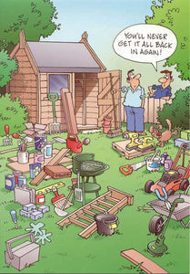 Humour Garden Shed Birthday Card