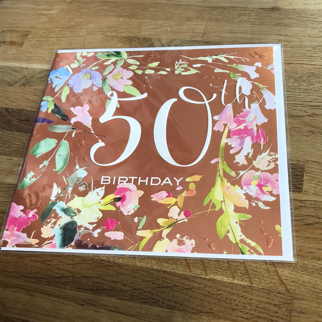 50th Birthday Card