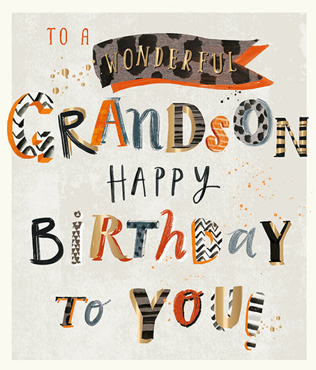 Grandson Birthday Card