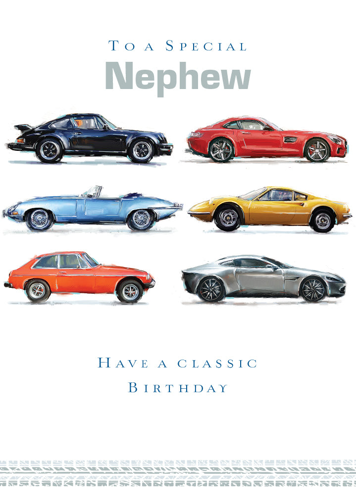 Nephew Sport Cars Card