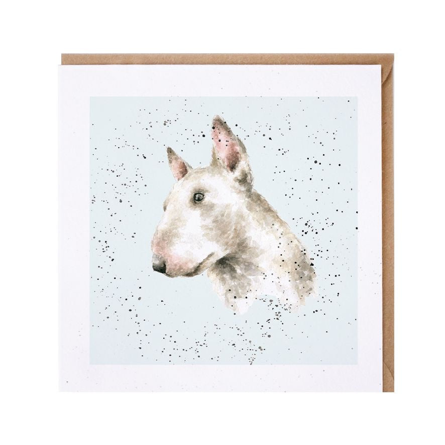 English Bull Terrier Blank Card by Wrendale Designs