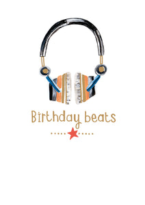 Birthday Beats Headphones Card