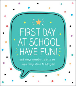 First Day at School Card