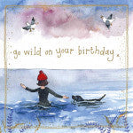 Wild Swimming Birthday Card