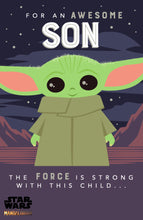 Load image into Gallery viewer, Star Wars Yoda Son Birthday Card
