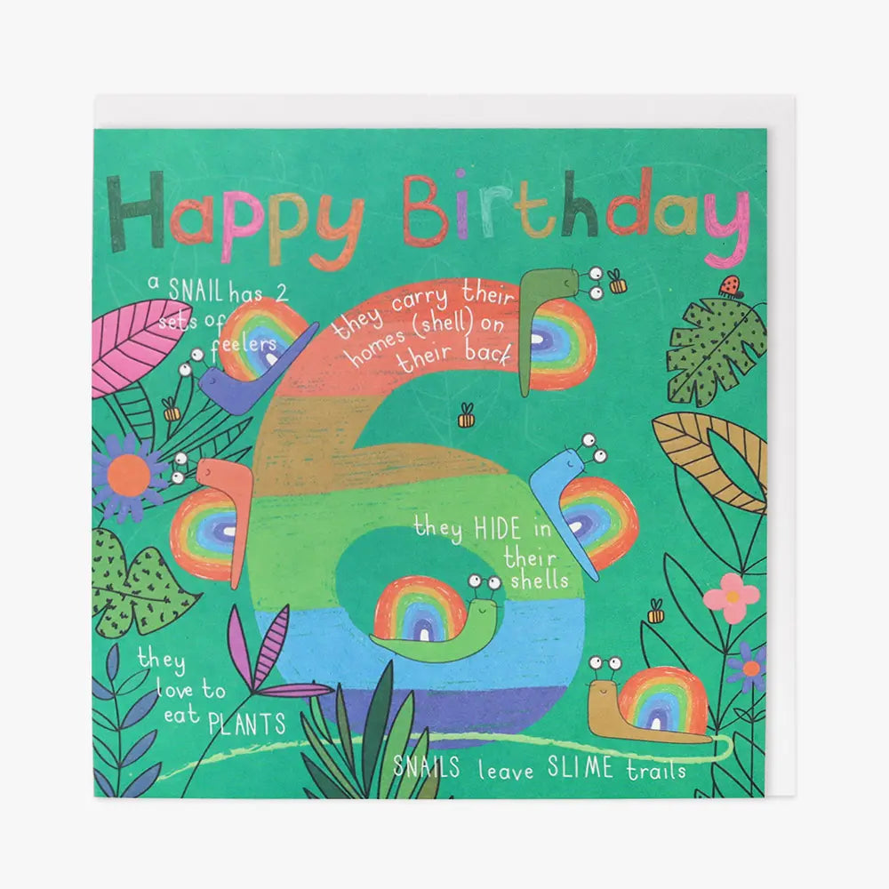 6th Birthday Card