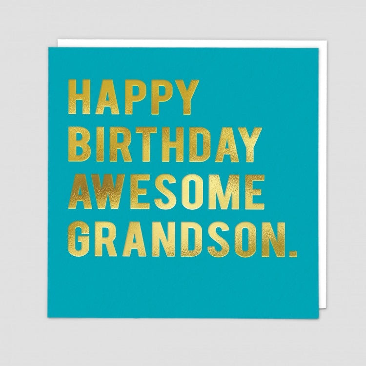 Awesome Grandson Birthday Card