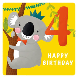 4th Birthday Card