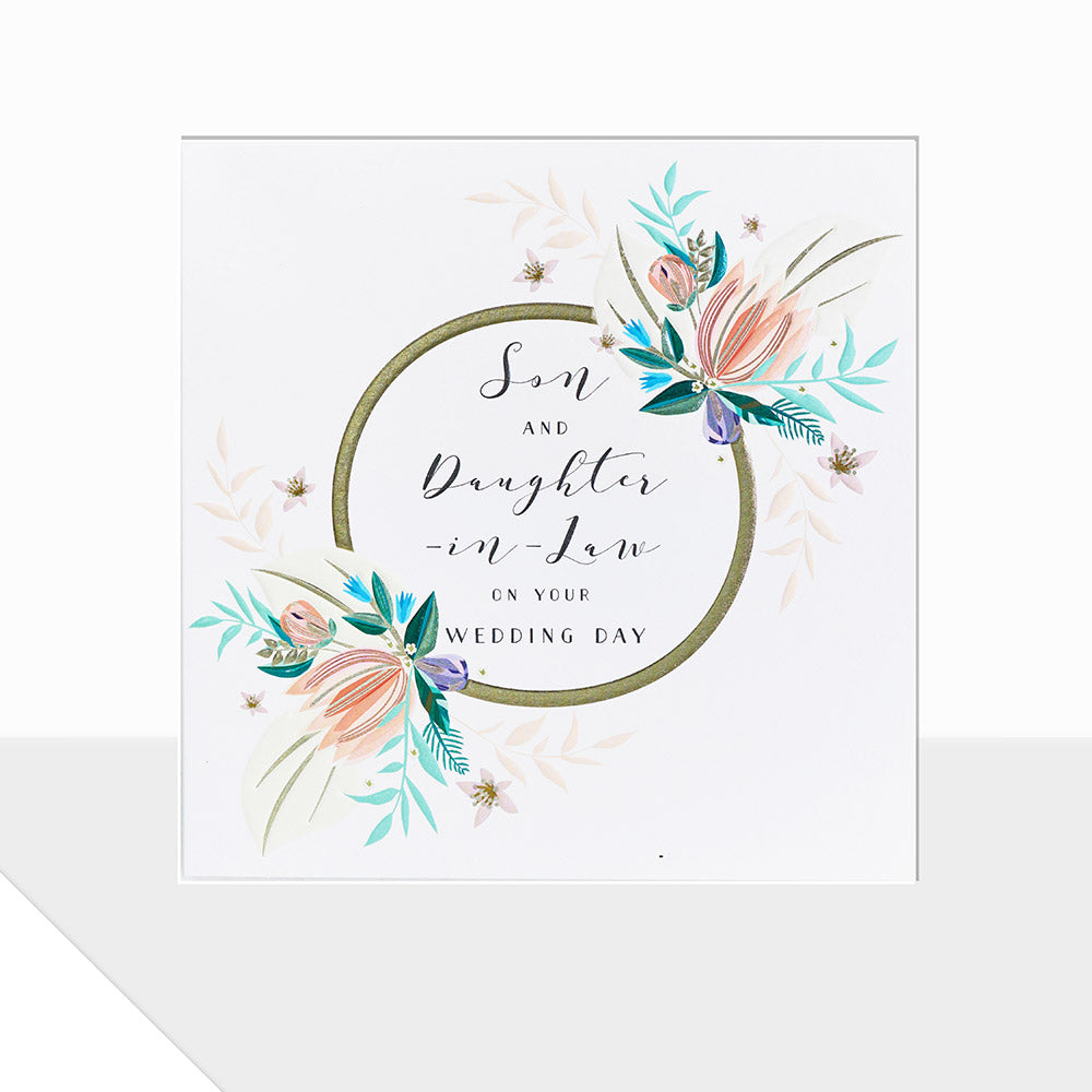 Son & Daughter-in-Law Wedding Day Card