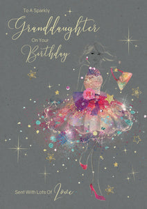 To A Sparkly Granddaughter Birthday Card