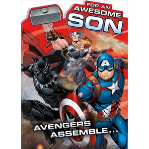 Avengers Son Birthday Card