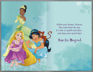 Disney Princess 5th Birthday Card