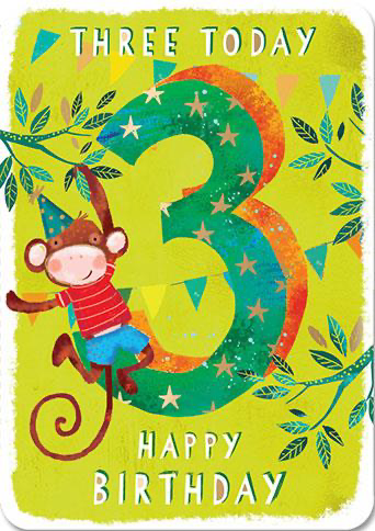 3rd Birthday Card