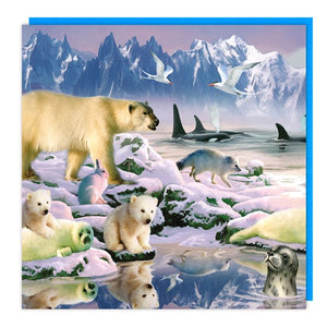 Polar Bear Lenticular 3D Birthday Card