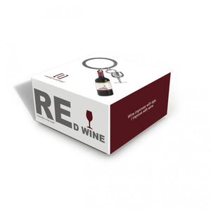 Red Wine Keyring