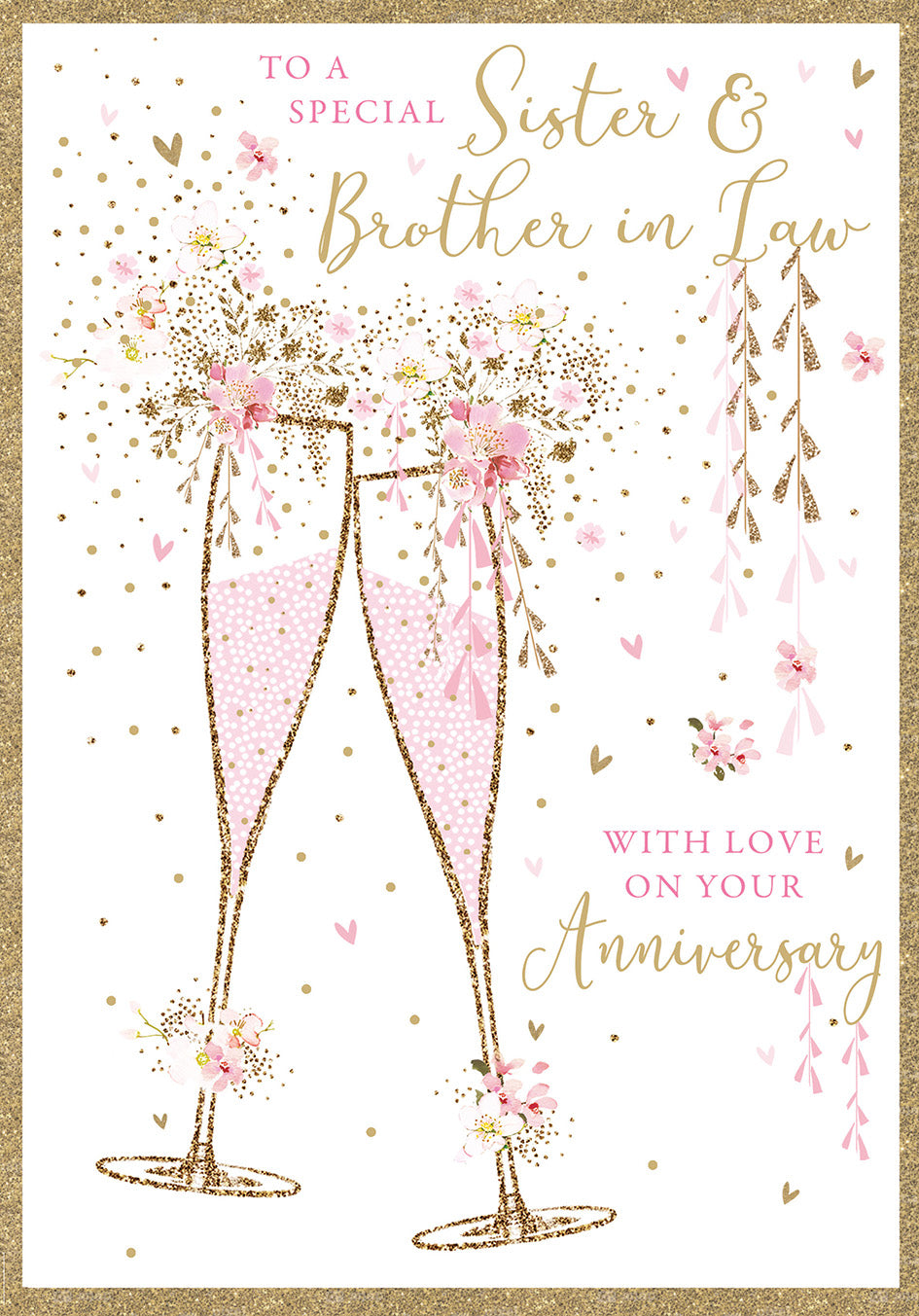 Sister & Brother in-Law Wedding Anniversary Card